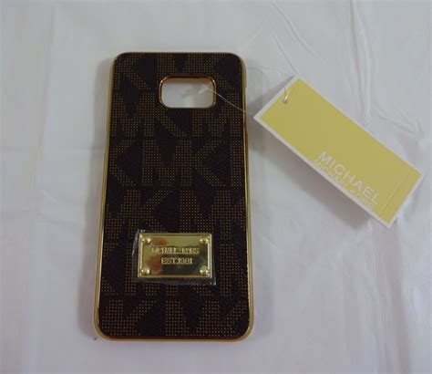 NIB MICHAEL KORS SAMSUNG 6 EDGE PLUS GOLD LOGO 